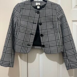 H&M Monochrome Checkered Blazer